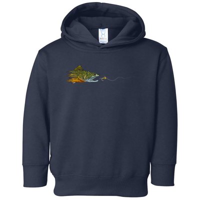 Fly Fishing Brook Trout Dry Fly Tying Fisherman Toddler Hoodie