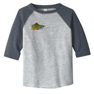 Fly Fishing Brook Trout Dry Fly Tying Fisherman Toddler Fine Jersey T-Shirt