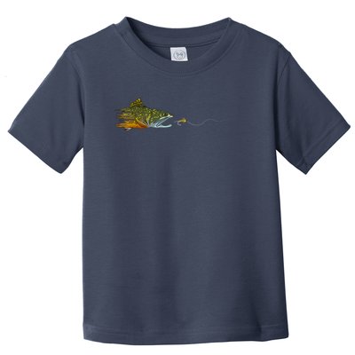 Fly Fishing Brook Trout Dry Fly Tying Fisherman Toddler T-Shirt