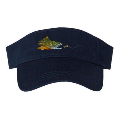 Fly Fishing Brook Trout Dry Fly Tying Fisherman Valucap Bio-Washed Visor