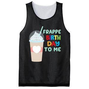 Funny Frappe Birthday To Me Joke Saying For Coffee Lovers Mesh Reversible Basketball Jersey Tank