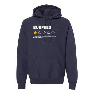 Funny Fitness Burpees Premium Hoodie