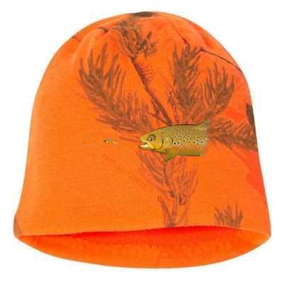 Fly Fishing Brown Trout Dry Fly Tying Kati - Camo Knit Beanie