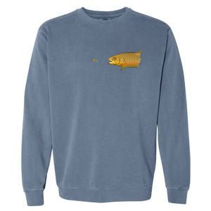 Fly Fishing Brown Trout Dry Fly Tying Garment-Dyed Sweatshirt