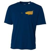 Fly Fishing Brown Trout Dry Fly Tying Cooling Performance Crew T-Shirt