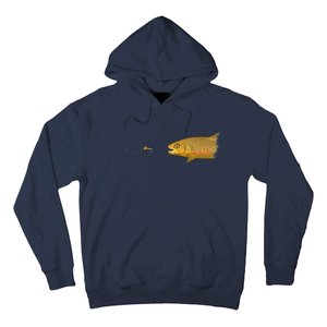 Fly Fishing Brown Trout Dry Fly Tying Hoodie