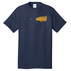 Fly Fishing Brown Trout Dry Fly Tying Tall T-Shirt