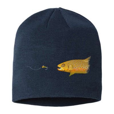 Fly Fishing Brown Trout Dry Fly Tying Sustainable Beanie