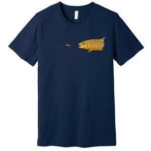 Fly Fishing Brown Trout Dry Fly Tying Premium T-Shirt