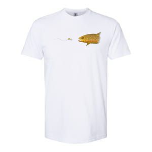 Fly Fishing Brown Trout Dry Fly Tying Softstyle CVC T-Shirt