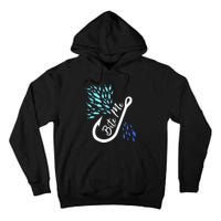 Fishing Fisherman Bite Me Funny Gift Fish Design Idea Design Tall Hoodie