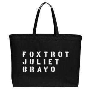 FJB Fuck Biden Military Anti Biden Cotton Canvas Jumbo Tote