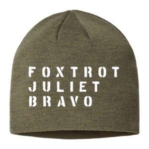 FJB Fuck Biden Military Anti Biden Sustainable Beanie