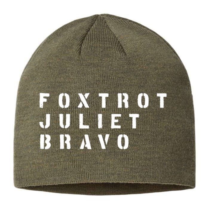 FJB Fuck Biden Military Anti Biden Sustainable Beanie