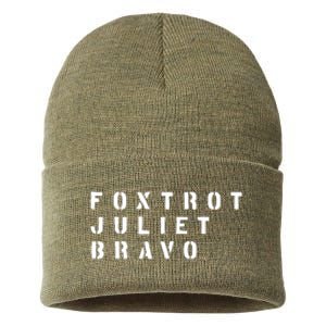 FJB Fuck Biden Military Anti Biden Sustainable Knit Beanie