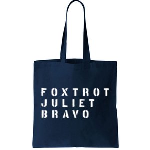 FJB Fuck Biden Military Anti Biden Tote Bag