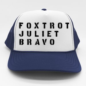 FJB Fuck Biden Military Anti Biden Trucker Hat