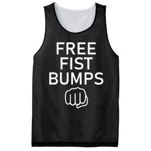 Free Fist Bumps Funny Jokes Mesh Reversible Basketball Jersey Tank