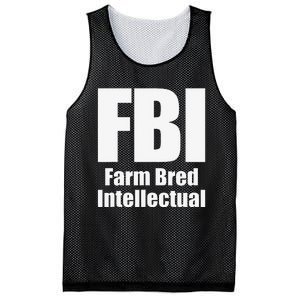 FBI (Farm Bred Intellectual) Funny Farm Farmer Farming Mesh Reversible Basketball Jersey Tank