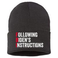 FBI Following Bidens Instructions Apparel Sustainable Knit Beanie