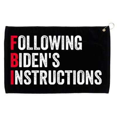 FBI Following Bidens Instructions Apparel Grommeted Golf Towel