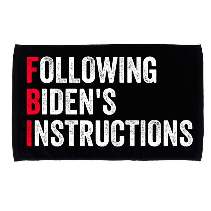 FBI Following Bidens Instructions Apparel Microfiber Hand Towel