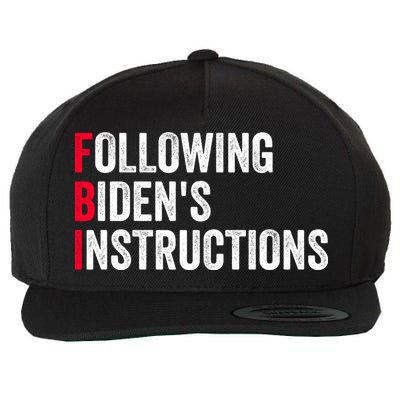 FBI Following Bidens Instructions Apparel Wool Snapback Cap