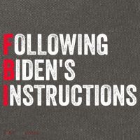 FBI Following Bidens Instructions Apparel Cotton Canvas Backpack