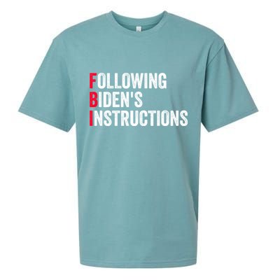 FBI Following Bidens Instructions Apparel Sueded Cloud Jersey T-Shirt