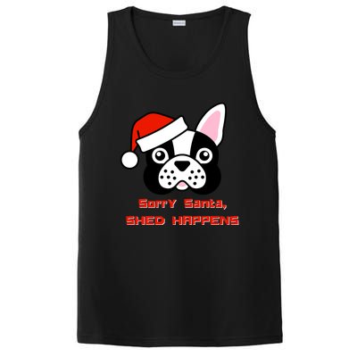 Funny French Bulldog Christmas Sorry Santa ShedHappens Gift PosiCharge Competitor Tank