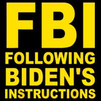 FBI Following Bidens Instructions Drawstring Bag