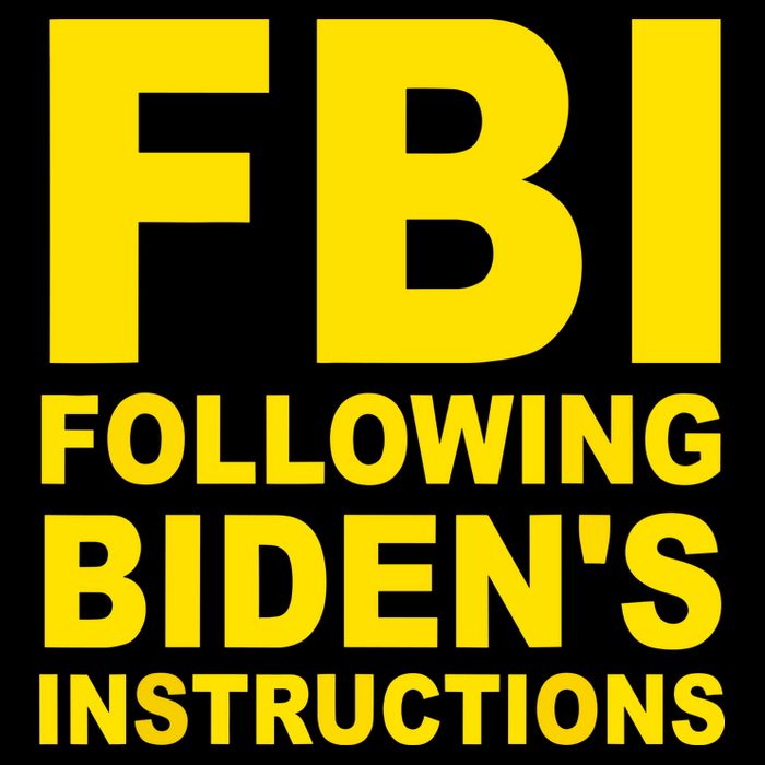 FBI Following Bidens Instructions Drawstring Bag