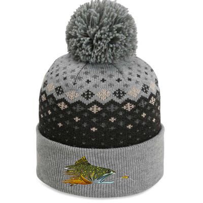 Fly Fishing Brook Trout Dry Fly Tying Fisher Gift The Baniff Cuffed Pom Beanie