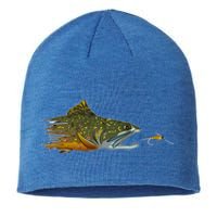 Fly Fishing Brook Trout Dry Fly Tying Fisher Gift Sustainable Beanie