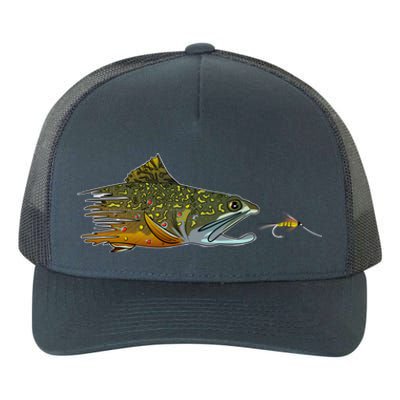 Fly Fishing Brook Trout Dry Fly Tying Fisher Gift Yupoong Adult 5-Panel Trucker Hat