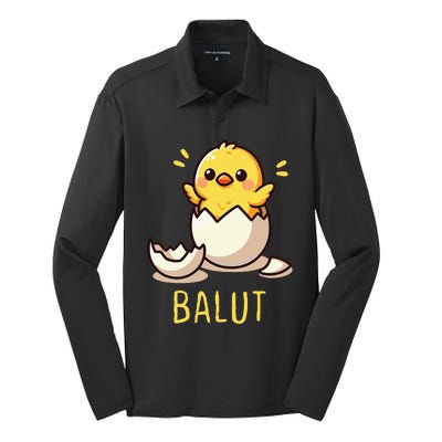 Funny Filipino Balut Balut Eggs Silk Touch Performance Long Sleeve Polo