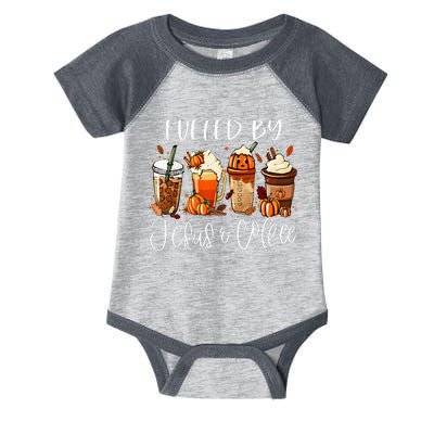 Funny Fueled By Coffee Jesus Caffeine Lover Thanksgiving Day Infant Baby Jersey Bodysuit