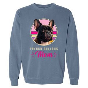 Funny French Bulldog Retro Outfits Clothes Frenchie Dog Mom Garment-Dyed Sweatshirt