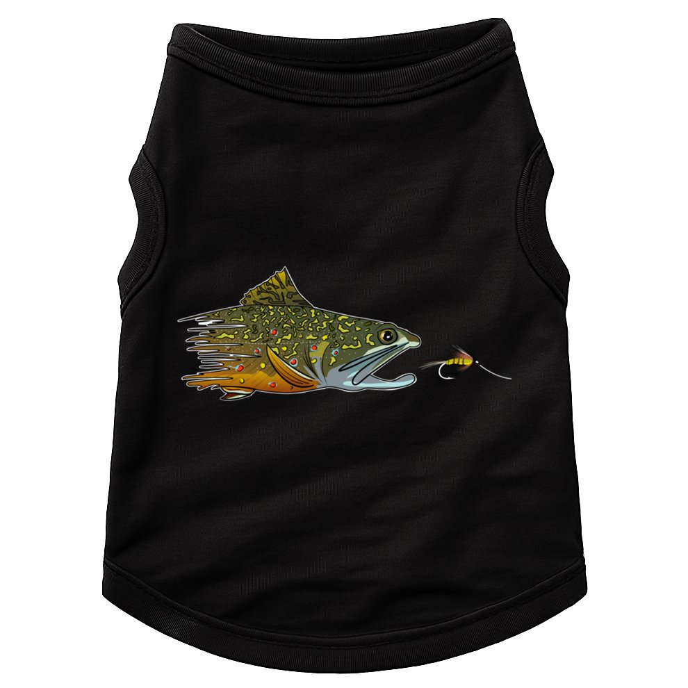 Fly Fishing Brook Trout Dry Fly Tying Fisher Gift Doggie Tank