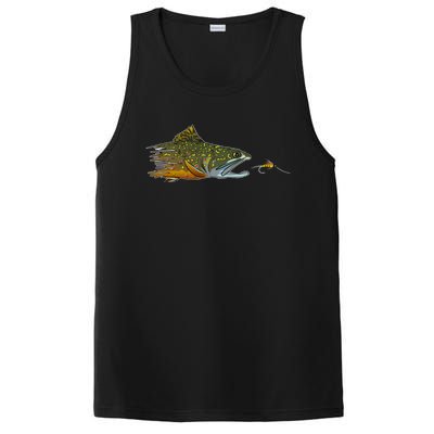 Fly Fishing Brook Trout Dry Fly Tying Fisher Gift PosiCharge Competitor Tank