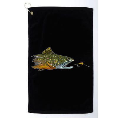 Fly Fishing Brook Trout Dry Fly Tying Fisher Gift Golf Towel