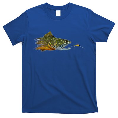 Fly Fishing Brook Trout Dry Fly Tying Fisher Gift T-Shirt