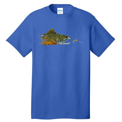 Fly Fishing Brook Trout Dry Fly Tying Fisher Gift Tall T-Shirt