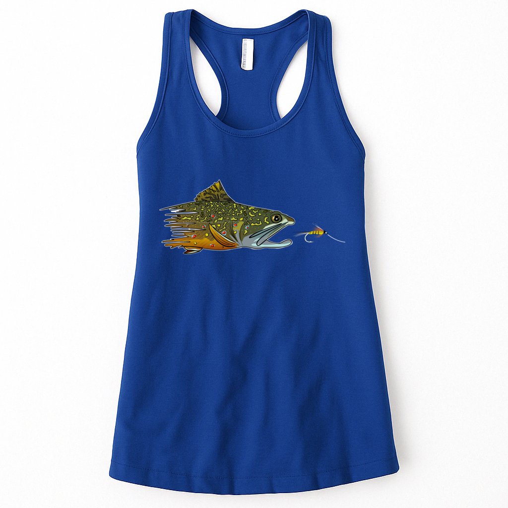 Fly Fishing Brook Trout Dry Fly Tying Fisher Gift Womens Tank Top