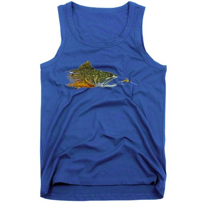 Fly Fishing Brook Trout Dry Fly Tying Fisher Gift Tank Top