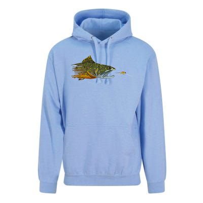 Fly Fishing Brook Trout Dry Fly Tying Fisher Gift Unisex Surf Hoodie