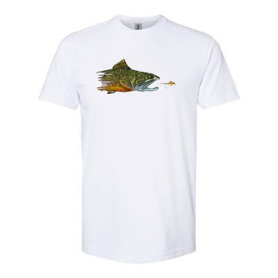 Fly Fishing Brook Trout Dry Fly Tying Fisher Gift Softstyle CVC T-Shirt