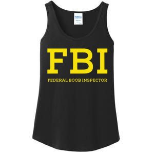 Fbi Federal Boob Inspector Funny Saying Ladies Essential Tank