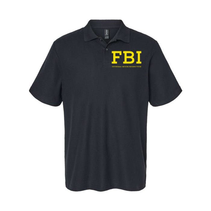 Fbi Federal Boob Inspector Funny Saying Softstyle Adult Sport Polo