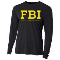 Fbi Federal Boob Inspector Funny Saying Cooling Performance Long Sleeve Crew